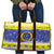 United States Virgin Islands Christmas Travel Bag Coat Of Arms With Poinsettia - Wonder Print Shop