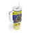 United States Virgin Islands Christmas Tumbler With Handle Coat Of Arms With Poinsettia - Wonder Print Shop