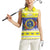 United States Virgin Islands Christmas Women Sleeveless Polo Shirt Coat Of Arms With Poinsettia - Wonder Print Shop