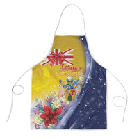 Turks And Caicos Islands Christmas Apron Coquette Bow With Coat Of Arms - Wonder Print Shop