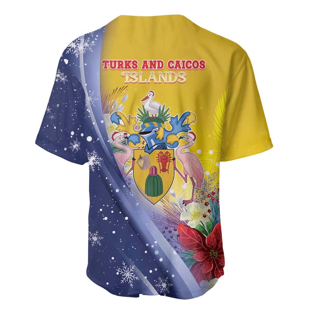 Turks And Caicos Islands Christmas Baseball Jersey Coquette Bow With Coat Of Arms - Wonder Print Shop