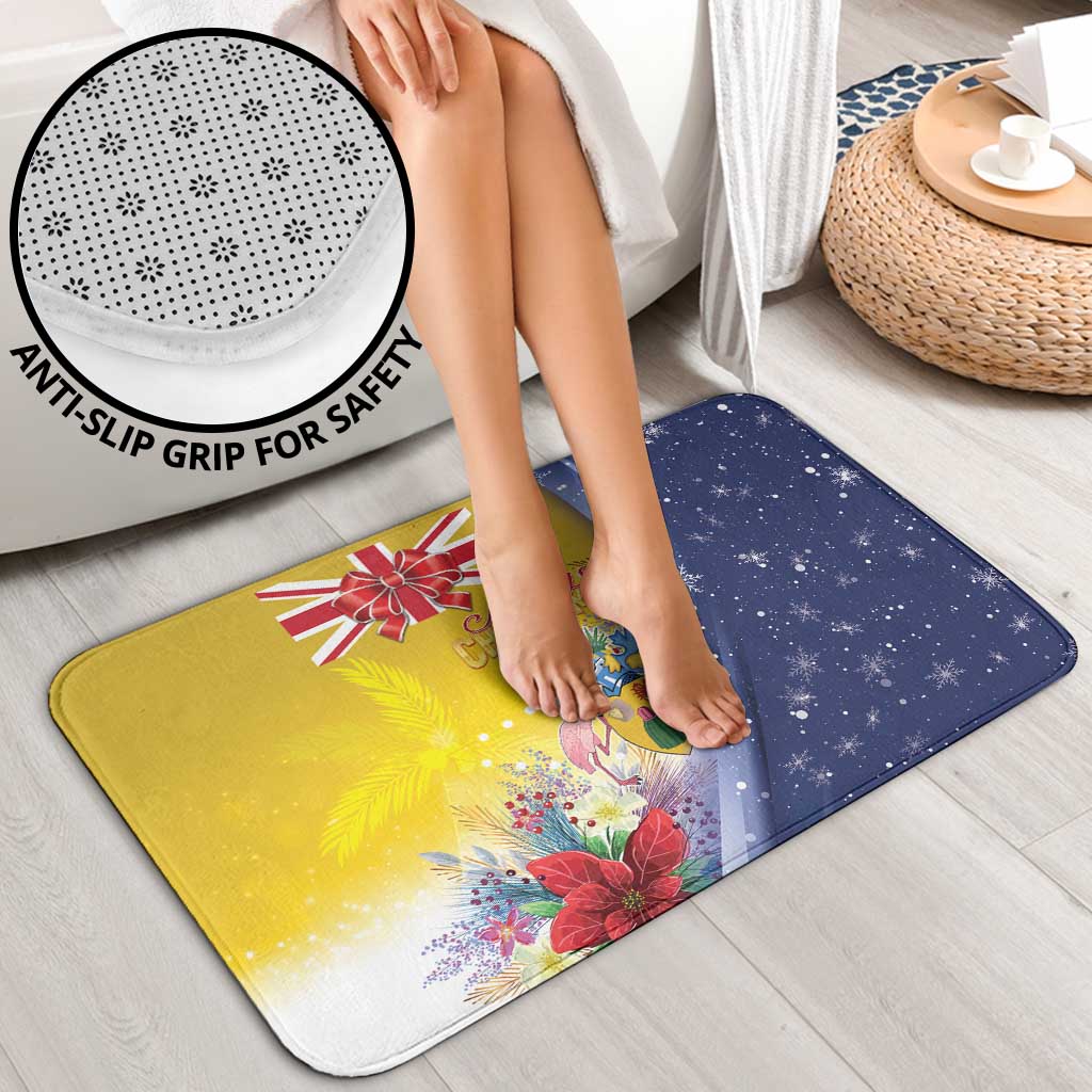 Turks And Caicos Islands Christmas Bathroom Set Coquette Bow With Coat Of Arms - Wonder Print Shop