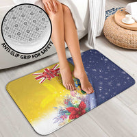 Turks And Caicos Islands Christmas Bathroom Set Coquette Bow With Coat Of Arms - Wonder Print Shop