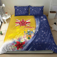Turks And Caicos Islands Christmas Bedding Set Coquette Bow With Coat Of Arms - Wonder Print Shop