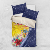 Turks And Caicos Islands Christmas Bedding Set Coquette Bow With Coat Of Arms - Wonder Print Shop