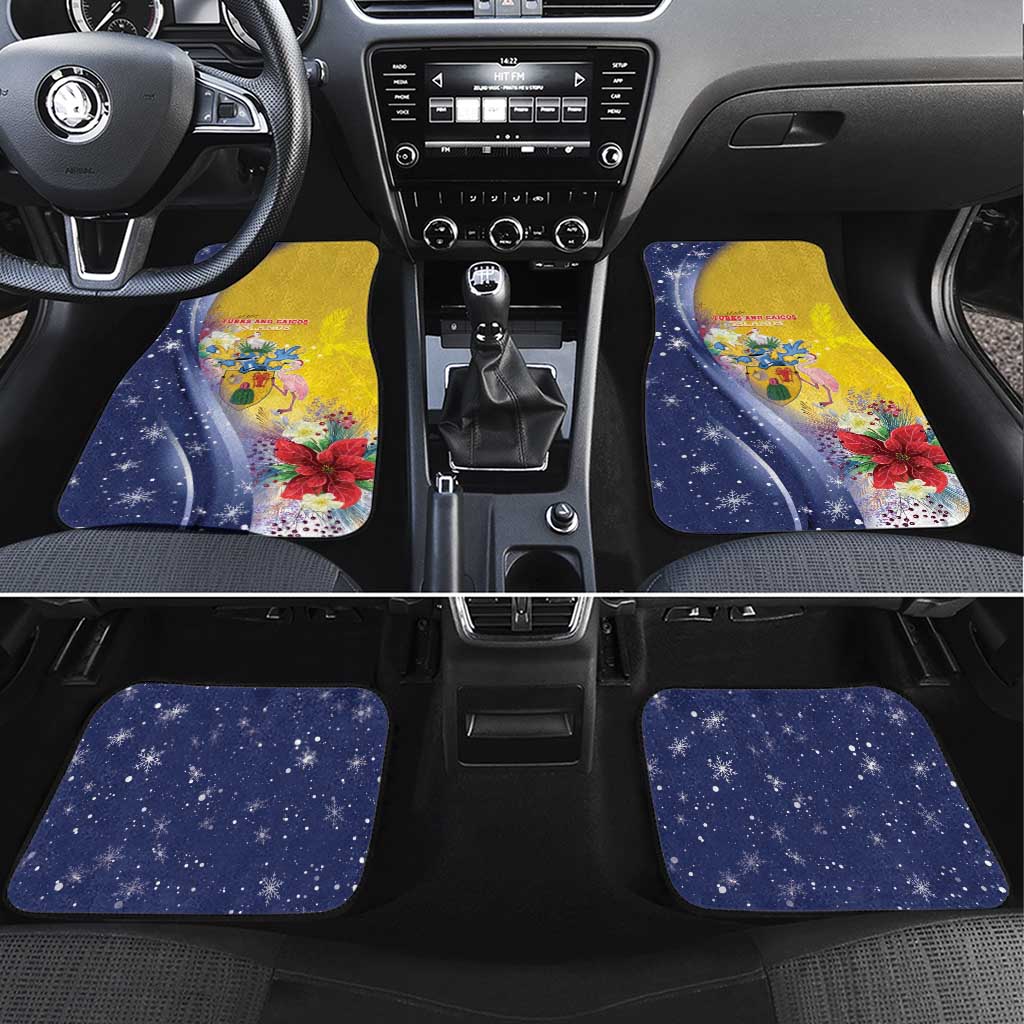 Turks And Caicos Islands Christmas Car Mats Coquette Bow With Coat Of Arms - Wonder Print Shop