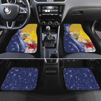 Turks And Caicos Islands Christmas Car Mats Coquette Bow With Coat Of Arms - Wonder Print Shop