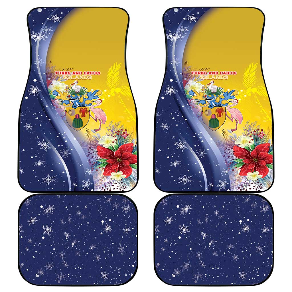 Turks And Caicos Islands Christmas Car Mats Coquette Bow With Coat Of Arms - Wonder Print Shop