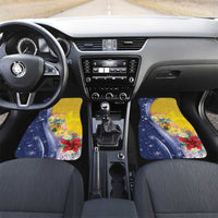 Turks And Caicos Islands Christmas Car Mats Coquette Bow With Coat Of Arms - Wonder Print Shop