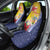 Turks And Caicos Islands Christmas Car Seat Cover Coquette Bow With Coat Of Arms - Wonder Print Shop