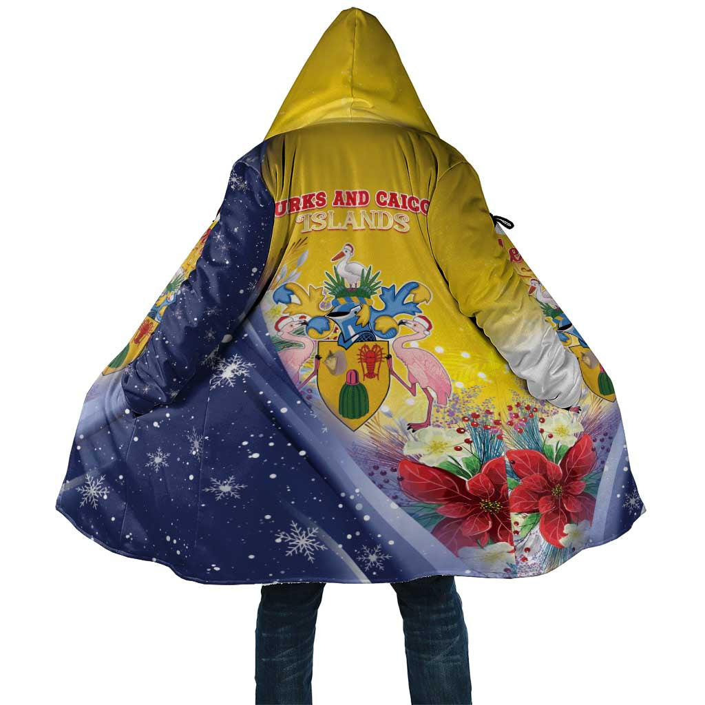 Turks And Caicos Islands Christmas Cloak Coquette Bow With Coat Of Arms - Wonder Print Shop