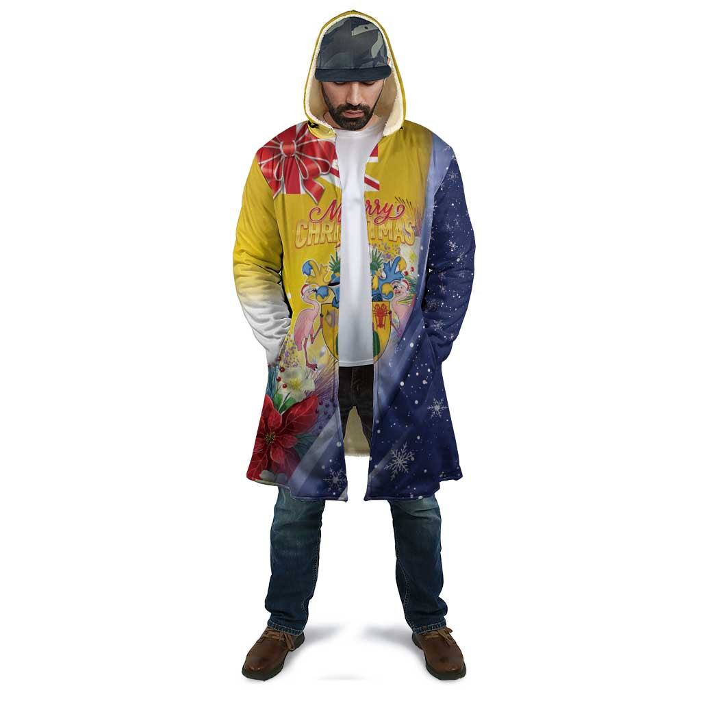 Turks And Caicos Islands Christmas Cloak Coquette Bow With Coat Of Arms - Wonder Print Shop