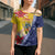 Turks And Caicos Islands Christmas Cross Shoulder Shirt Coquette Bow With Coat Of Arms - Wonder Print Shop