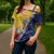Turks And Caicos Islands Christmas Cross Shoulder Shirt Coquette Bow With Coat Of Arms - Wonder Print Shop
