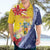 Turks And Caicos Islands Christmas Hawaiian Shirt Coquette Bow With Coat Of Arms - Wonder Print Shop