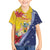 Turks And Caicos Islands Christmas Kid Hawaiian Shirt Coquette Bow With Coat Of Arms - Wonder Print Shop