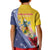 Turks And Caicos Islands Christmas Kid Polo Shirt Coquette Bow With Coat Of Arms - Wonder Print Shop