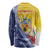 Turks And Caicos Islands Christmas Long Sleeve Shirt Coquette Bow With Coat Of Arms - Wonder Print Shop