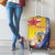 Turks And Caicos Islands Christmas Luggage Cover Coquette Bow With Coat Of Arms - Wonder Print Shop