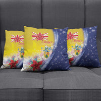 Turks And Caicos Islands Christmas Pillow Cover Coquette Bow With Coat Of Arms - Wonder Print Shop