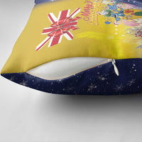 Turks And Caicos Islands Christmas Pillow Cover Coquette Bow With Coat Of Arms - Wonder Print Shop