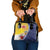 Turks And Caicos Islands Christmas Shoulder Handbag Coquette Bow With Coat Of Arms - Wonder Print Shop