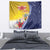 Turks And Caicos Islands Christmas Tapestry Coquette Bow With Coat Of Arms - Wonder Print Shop
