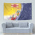 Turks And Caicos Islands Christmas Tapestry Coquette Bow With Coat Of Arms - Wonder Print Shop