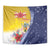 Turks And Caicos Islands Christmas Tapestry Coquette Bow With Coat Of Arms - Wonder Print Shop