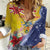 Turks And Caicos Islands Christmas Women Casual Shirt Coquette Bow With Coat Of Arms - Wonder Print Shop