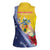 Turks And Caicos Islands Christmas Women Sleeveless Polo Shirt Coquette Bow With Coat Of Arms - Wonder Print Shop