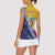 Turks And Caicos Islands Christmas Women Sleeveless Polo Shirt Coquette Bow With Coat Of Arms - Wonder Print Shop