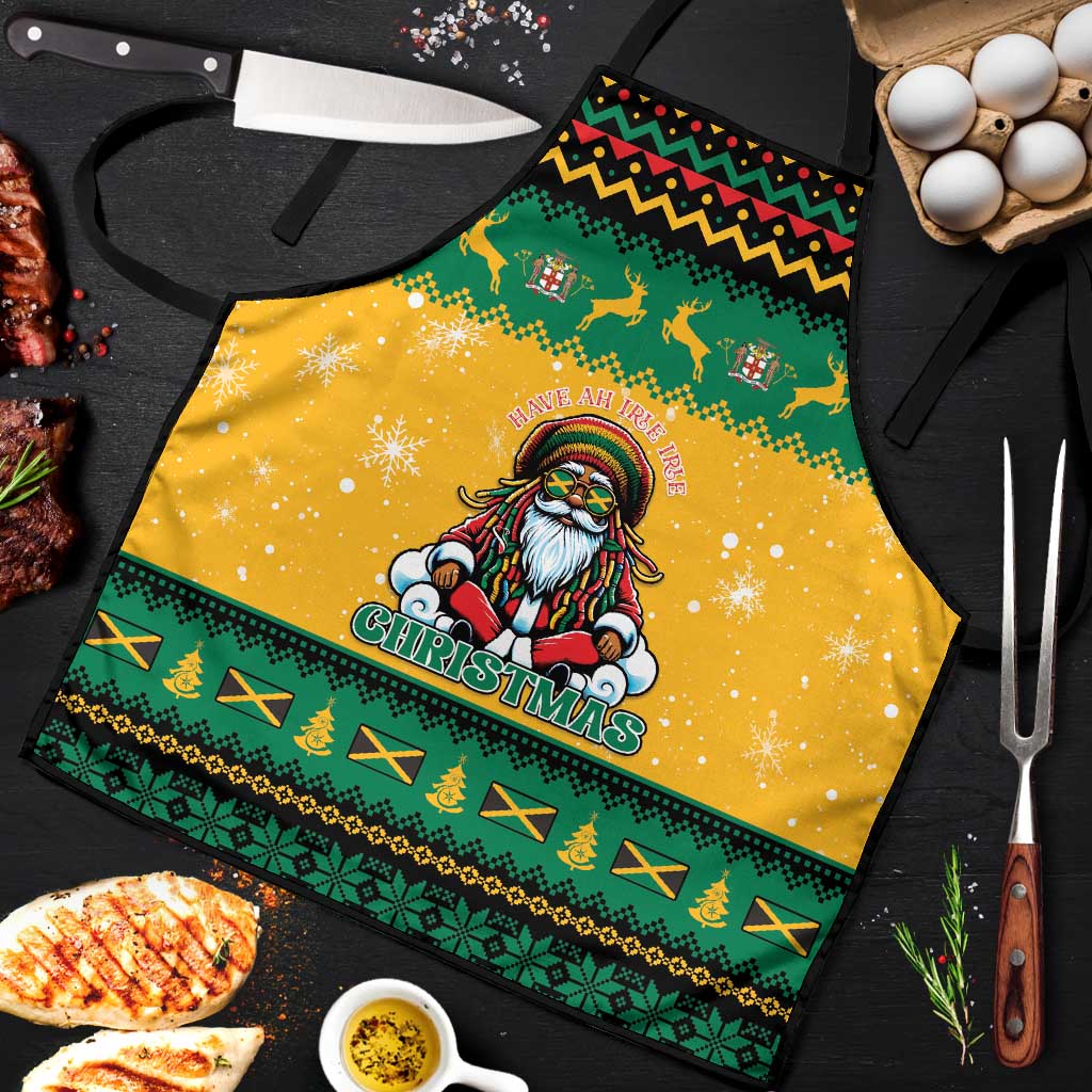 Jamaica Christmas Apron Have Ah Irie Irie Christmas - Wonder Print Shop