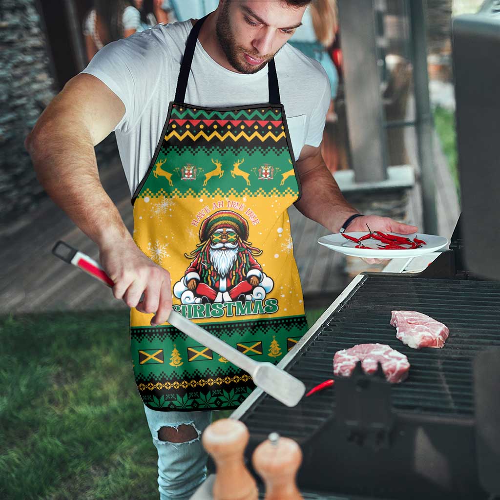 Jamaica Christmas Apron Have Ah Irie Irie Christmas - Wonder Print Shop
