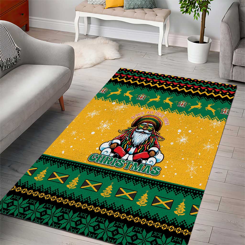 Jamaica Christmas Area Rug Have Ah Irie Irie Christmas - Wonder Print Shop