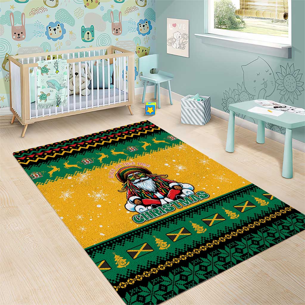 Jamaica Christmas Area Rug Have Ah Irie Irie Christmas - Wonder Print Shop