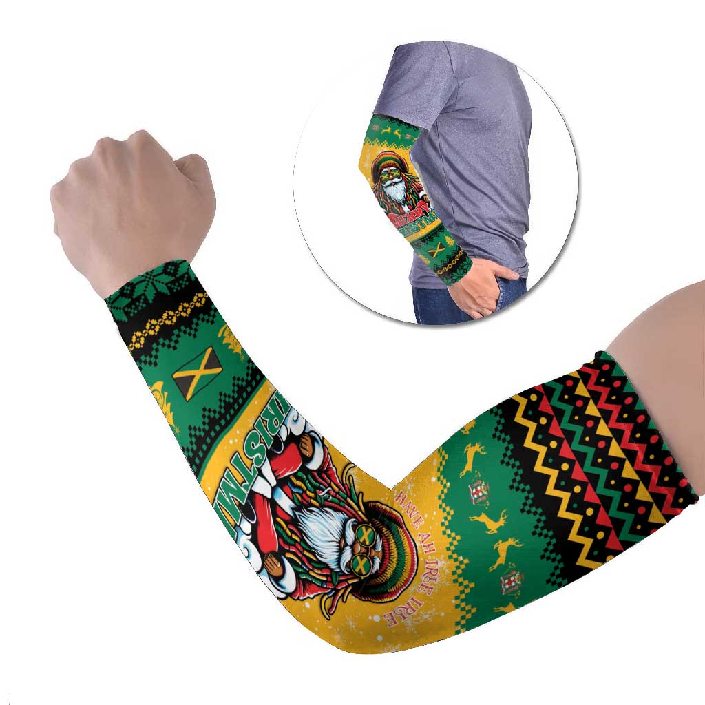 Jamaica Christmas Arm Sleeves Have Ah Irie Irie Christmas - Wonder Print Shop