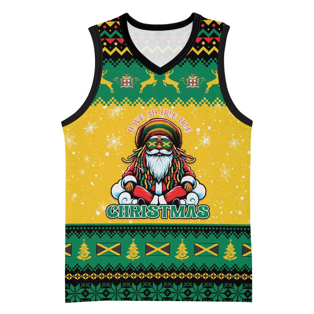 Jamaica Christmas Basketball Jersey Have Ah Irie Irie Christmas - Wonder Print Shop