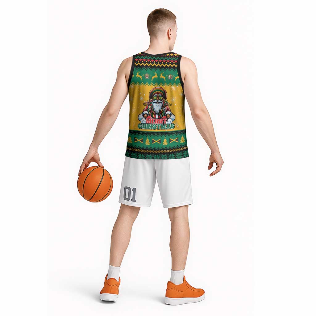 Jamaica Christmas Basketball Jersey Have Ah Irie Irie Christmas - Wonder Print Shop