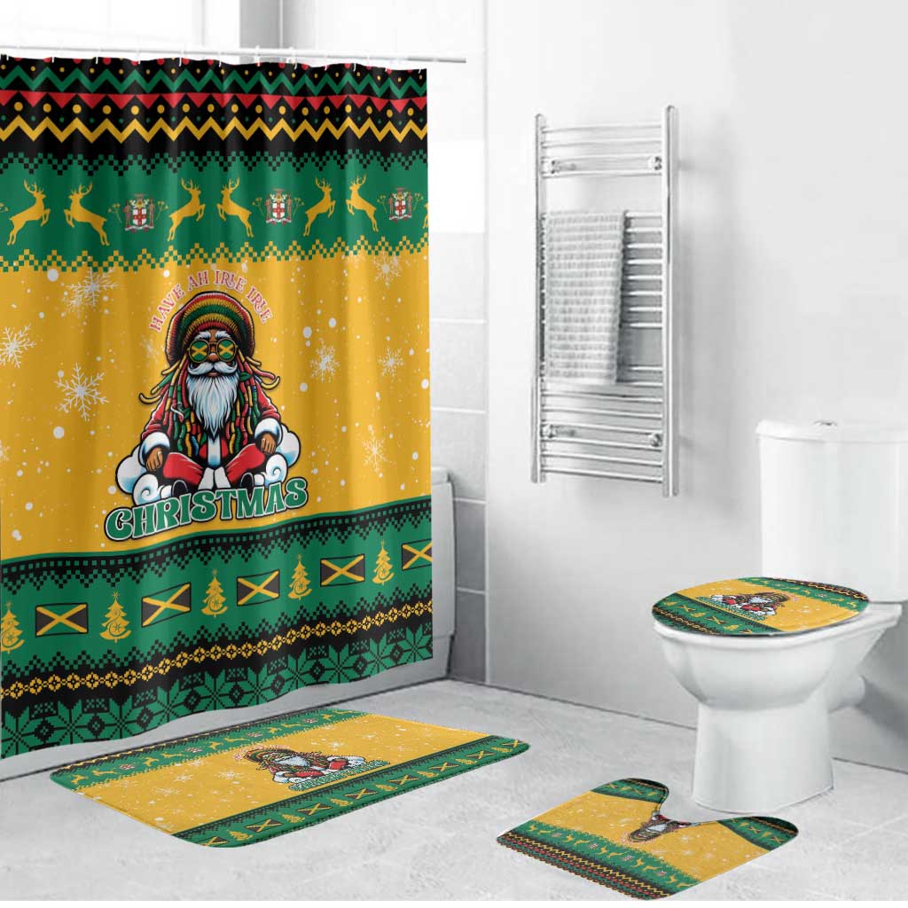 Jamaica Christmas Bathroom Set Have Ah Irie Irie Christmas - Wonder Print Shop