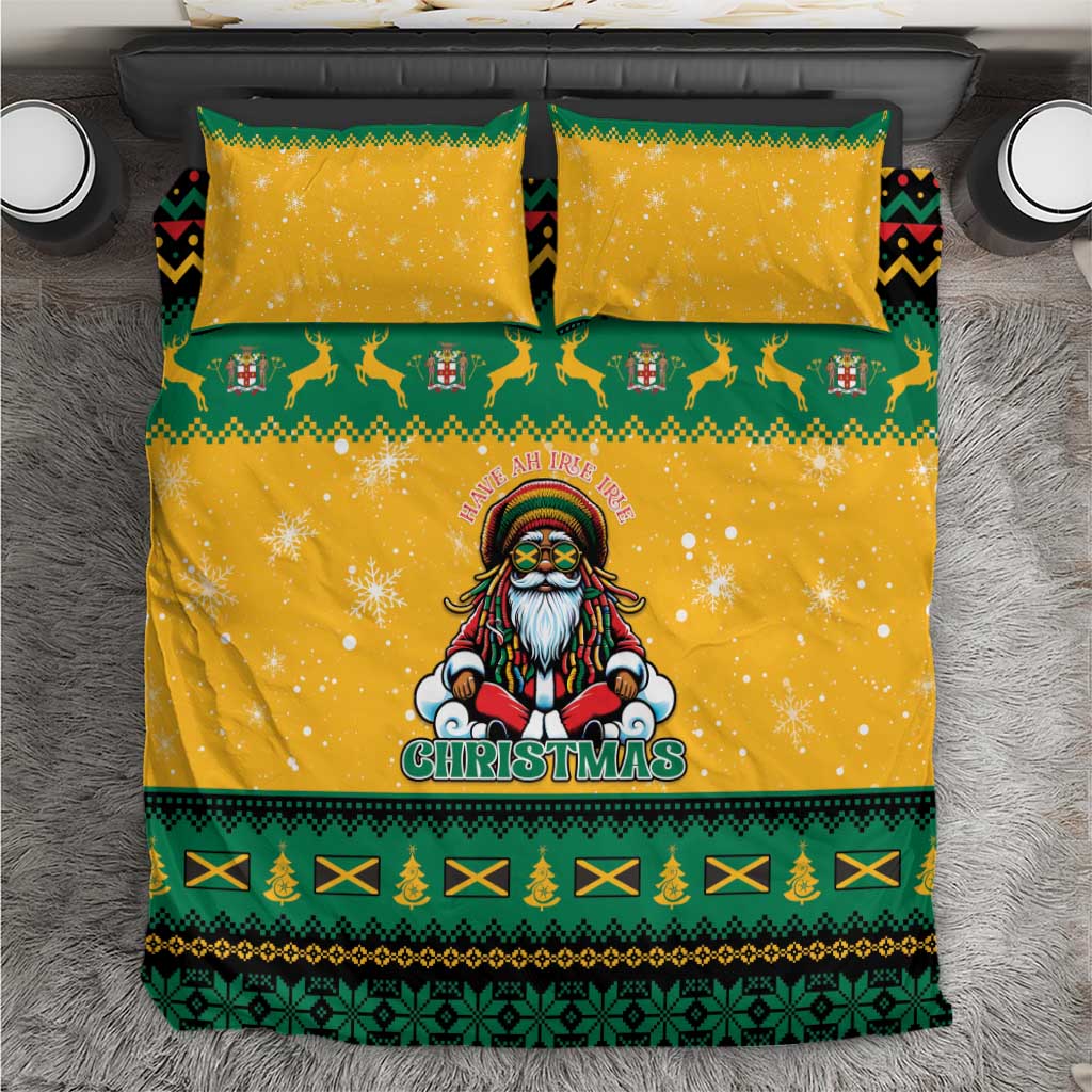 Jamaica Christmas Bedding Set Have Ah Irie Irie Christmas - Wonder Print Shop