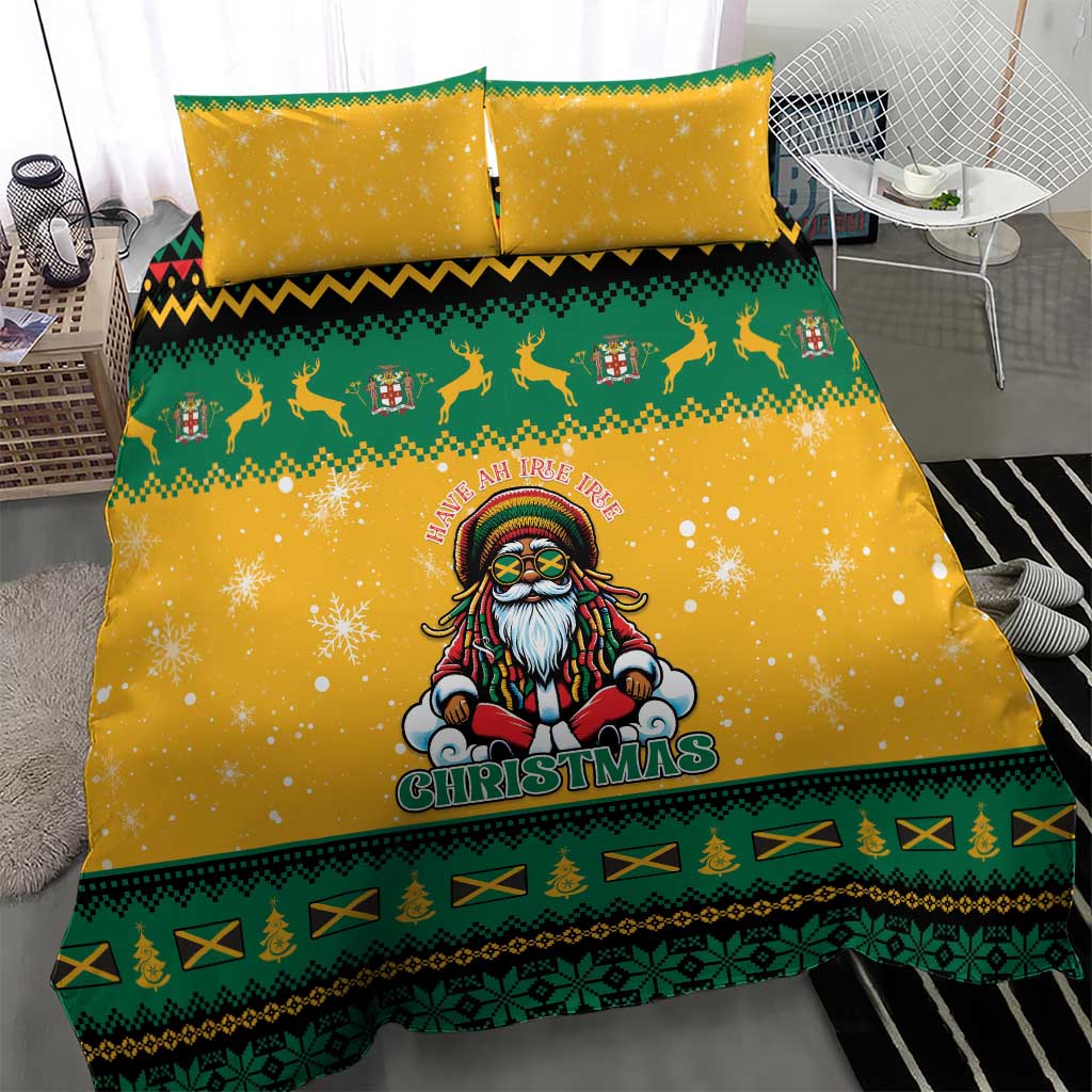 Jamaica Christmas Bedding Set Have Ah Irie Irie Christmas - Wonder Print Shop