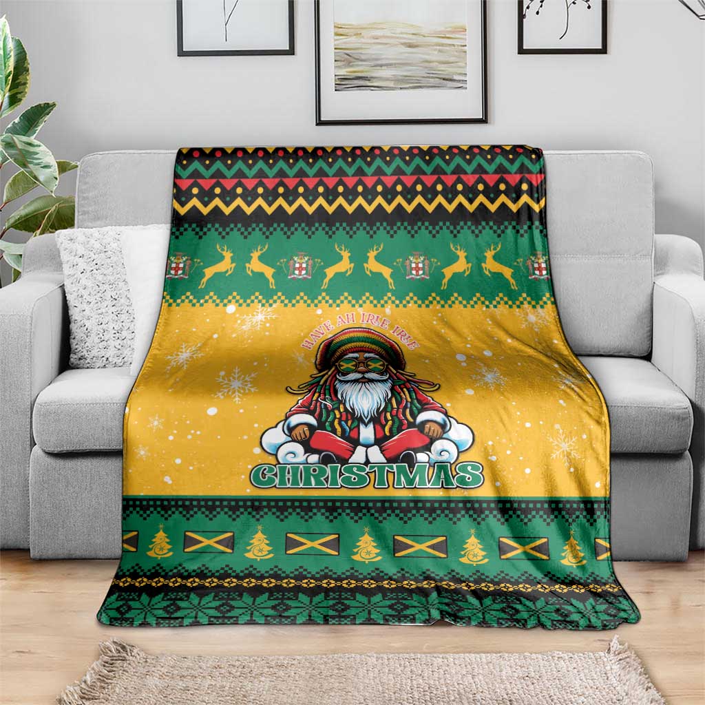 Jamaica Christmas Blanket Have Ah Irie Irie Christmas - Wonder Print Shop