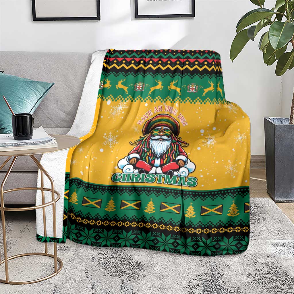 Jamaica Christmas Blanket Have Ah Irie Irie Christmas - Wonder Print Shop