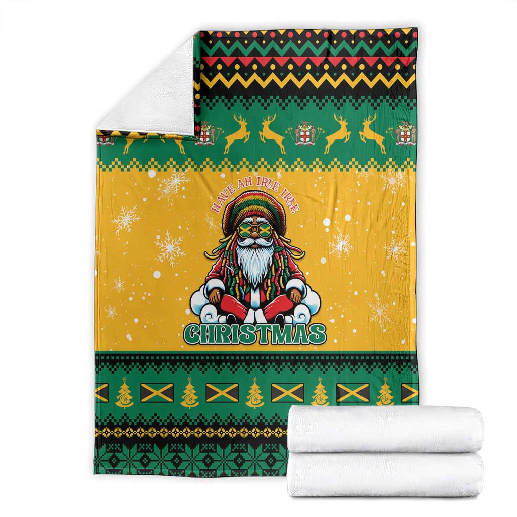 Jamaica Christmas Blanket Have Ah Irie Irie Christmas - Wonder Print Shop