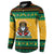 Jamaica Christmas Button Sweatshirt Have Ah Irie Irie Christmas - Wonder Print Shop