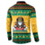 Jamaica Christmas Button Sweatshirt Have Ah Irie Irie Christmas - Wonder Print Shop