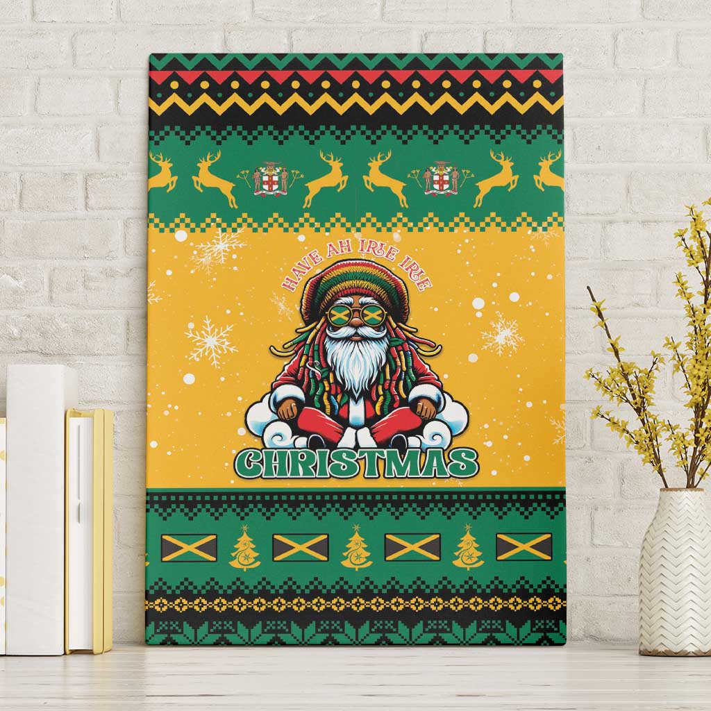 Jamaica Christmas Canvas Wall Art Have Ah Irie Irie Christmas - Wonder Print Shop