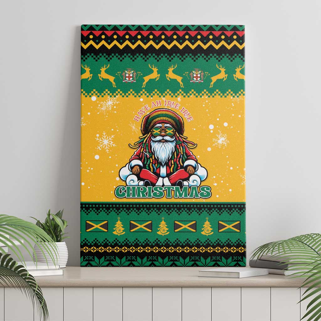 Jamaica Christmas Canvas Wall Art Have Ah Irie Irie Christmas - Wonder Print Shop