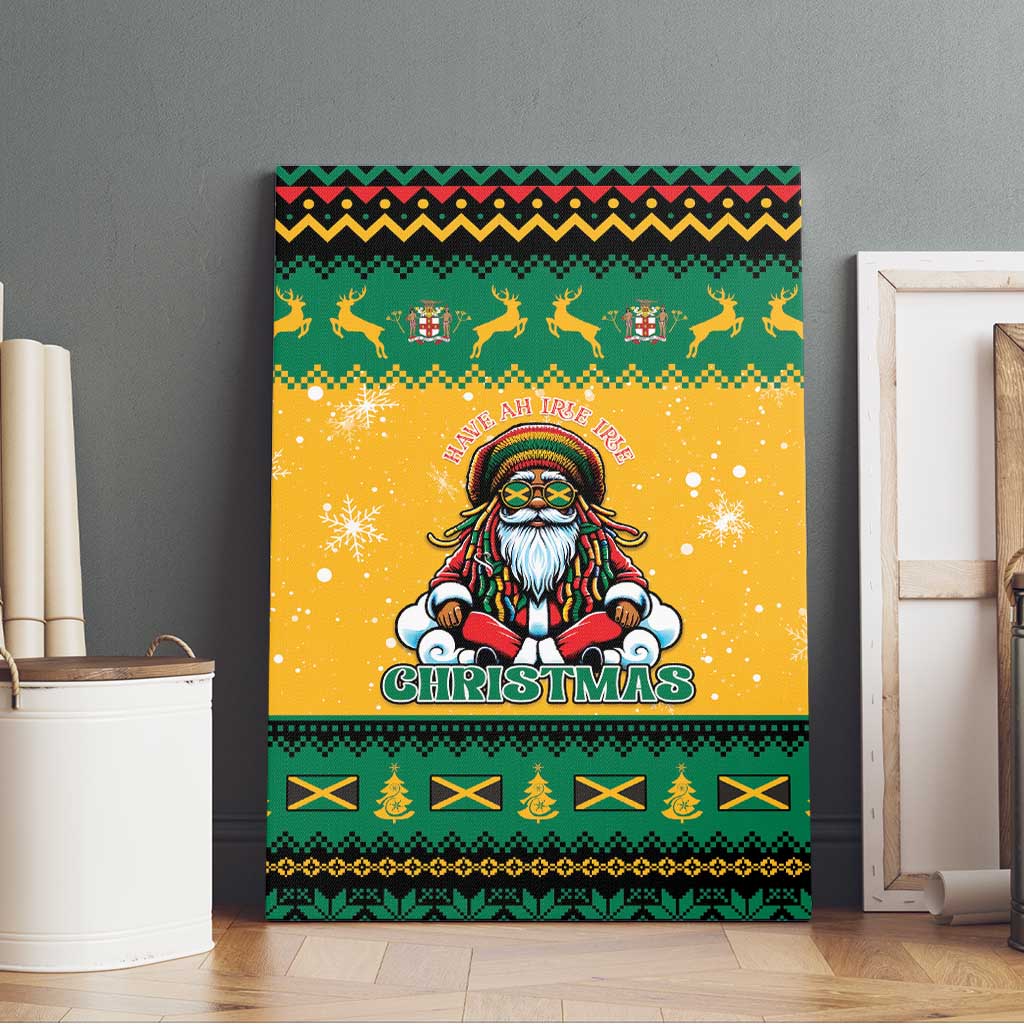 Jamaica Christmas Canvas Wall Art Have Ah Irie Irie Christmas - Wonder Print Shop